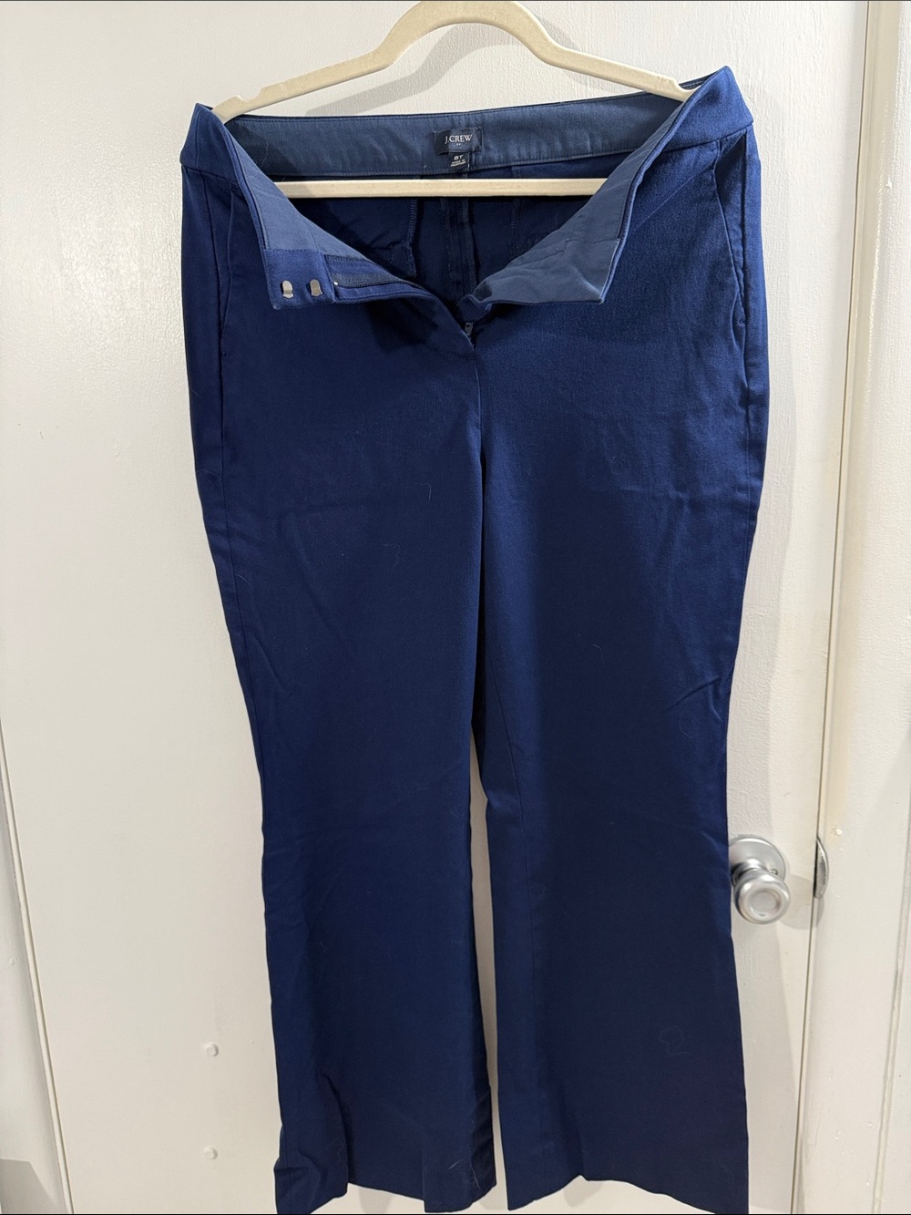 J. Crew Women's Navy Flare Jeans